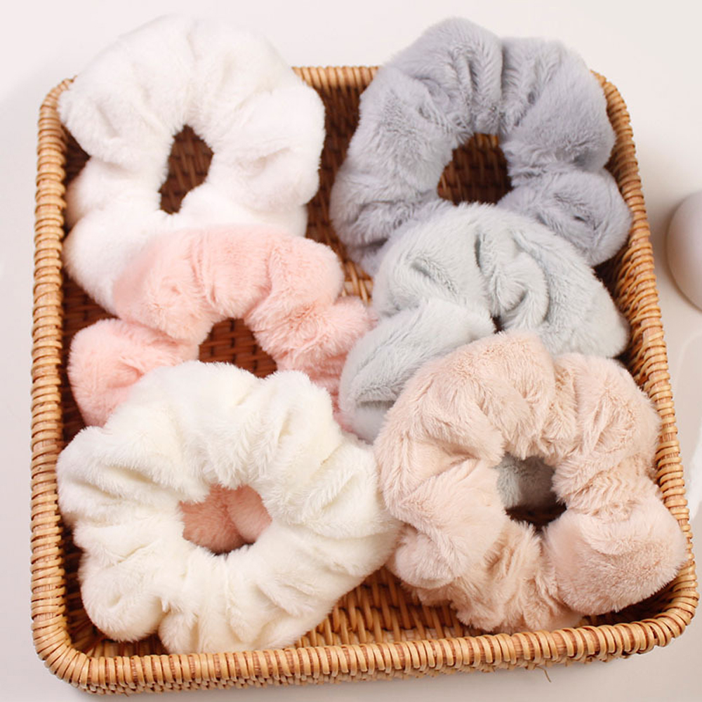 6PCS Set Velvet Soft Elastic H – обзор и цена Hair Tie Velvet