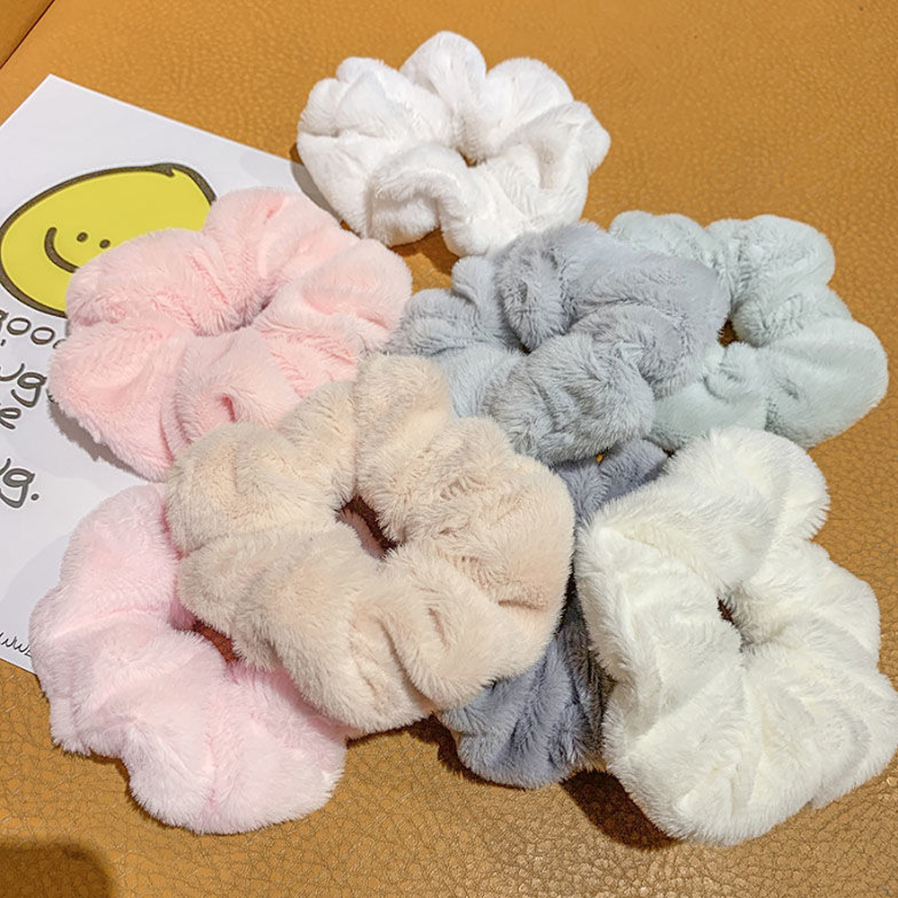 6PCS Set Velvet Soft Elastic H – обзор и цена Hair Tie Velvet