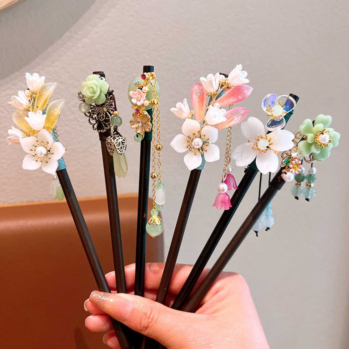 Exquisite Flower Tassel Wooden – обзор и цена Women Accessories For Hand