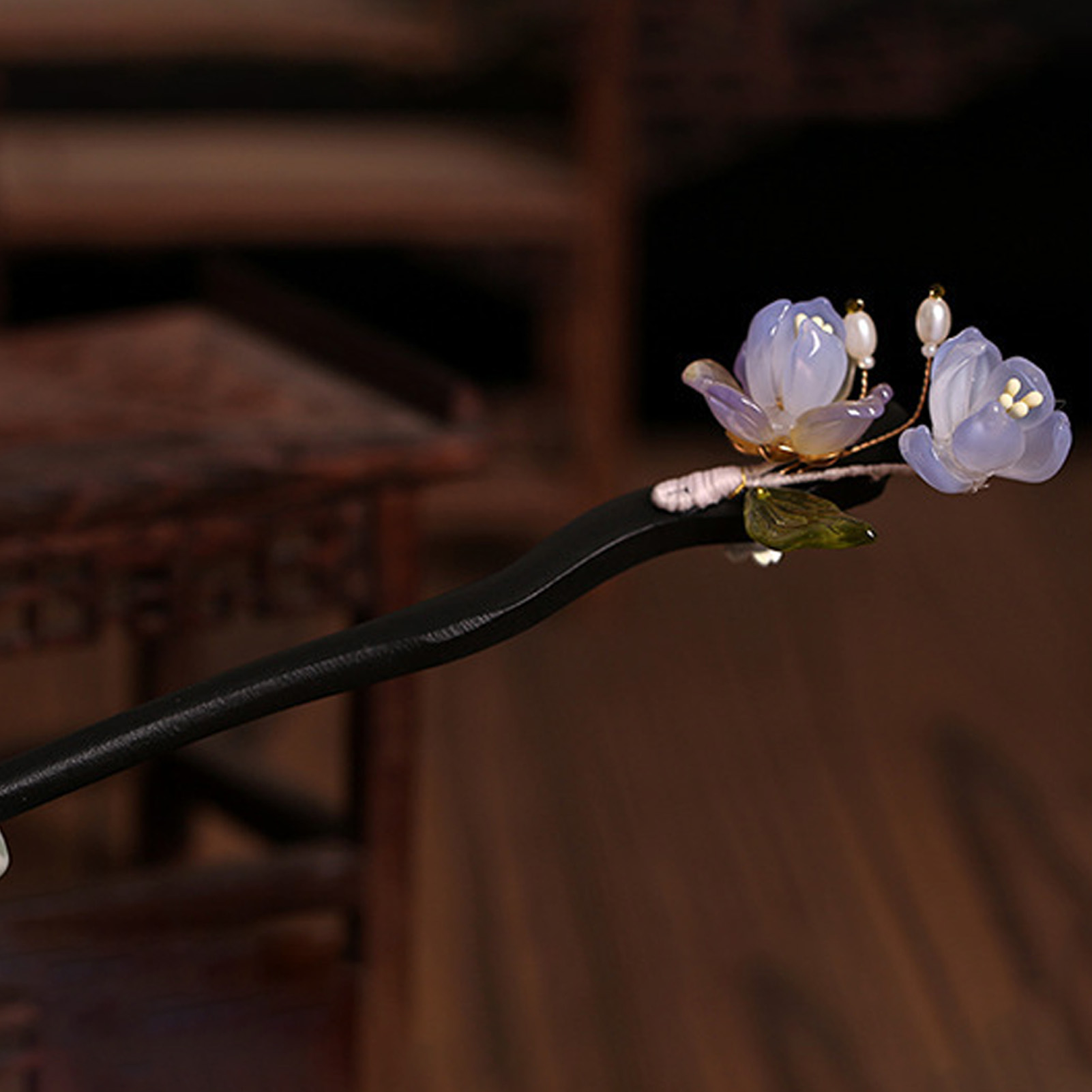 Vintage Wooden Flower Hairpin  – обзор и цена Women Accessories Aesthetic