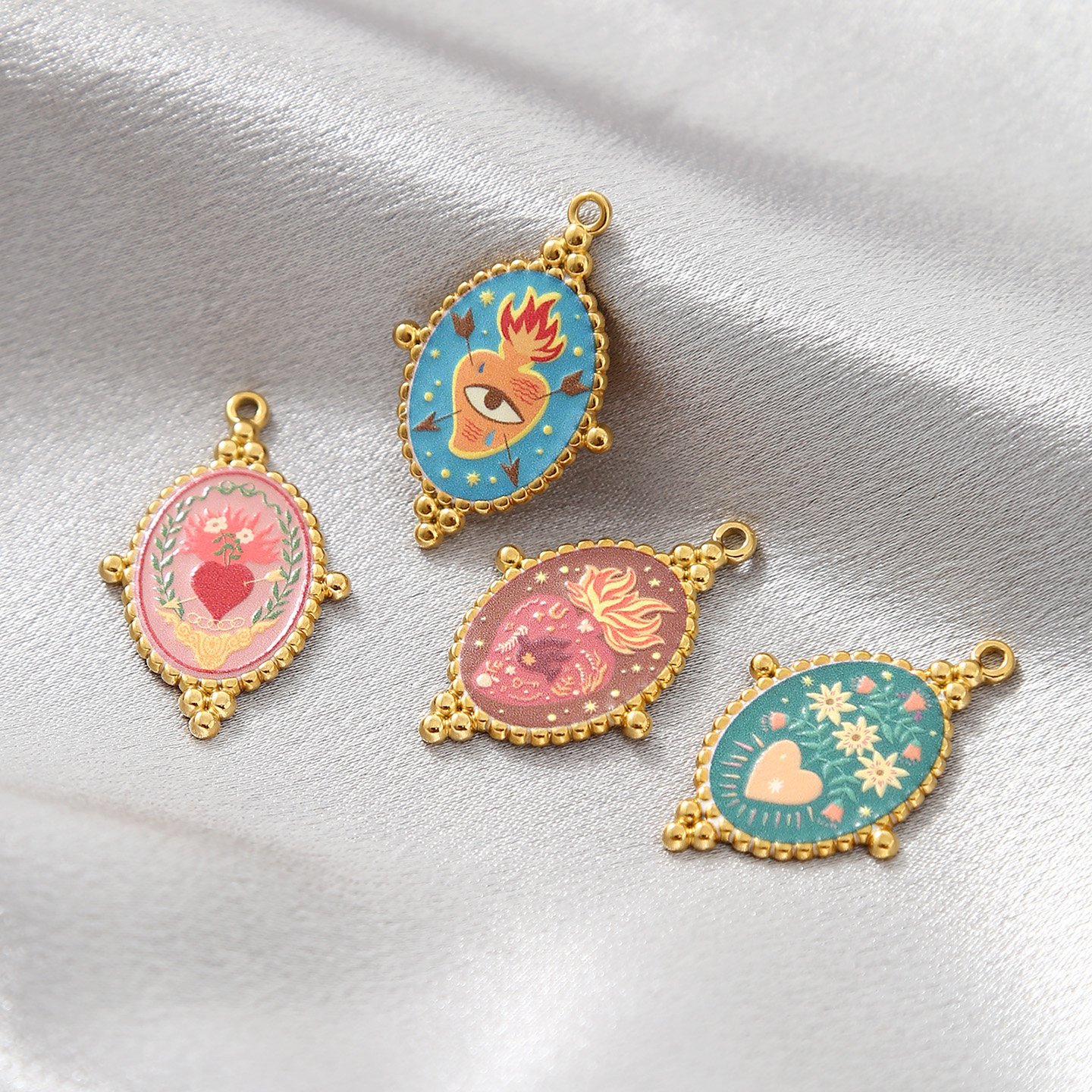 3pcs Gold Plated Stainless Ste – обзор и цена Evil Eye Bracelet